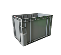 Caisse de manutention logistique en plastique massif personnalisée 600*400*400mm, robuste et empilable