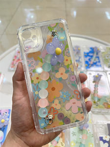 Étui de téléphone portable à lanière fleurie tendance pour <span class=keywords><strong>Honor</strong></span> X5b/X5b Plus/X6b/X9b/X8b/X7b, coque en PC+acrylique antichoc - Product Image 2