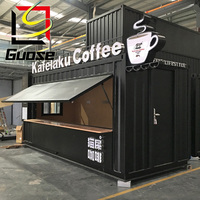 Magasin de café de Bar mobile sur mesure, conteneur d'expédition de 20 pieds, café