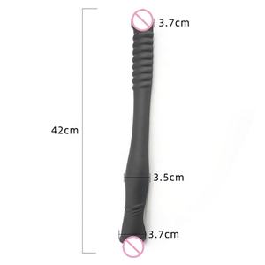 16.5 Inch Double-Ended Dong Dildo Soft Silicone ABS Material Huge Sex <strong>Toy</strong> for <strong>Lesbian</strong> Female G-Spot Vaginal Anus Stimulation - Product Image 2