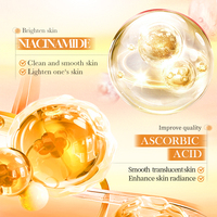 SADOER Gommage Corporel Éclaircissant à la Vitamine C, Camélia et Niacinamide, Exfoliant, Nourrissant, Blanchissant, Soin de la Peau