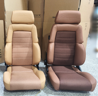 Siège de course rétro JBR1081B QL pour accessoires automobiles avec rail coulissant, en cuir PVC et daim beige