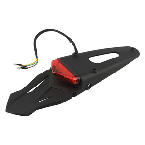 Feu arrière LED de moto Zuqing, feu stop noir et rouge, pour moto tout-terrain, garde-boue HL162 - Product Image 3