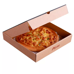 Venta al por mayor de <span class=keywords><strong>la</strong></span> fábrica tomar corrugado Kraft papel barato de papel de <span class=keywords><strong>la</strong></span> caja de Pizza. - Product Image 3