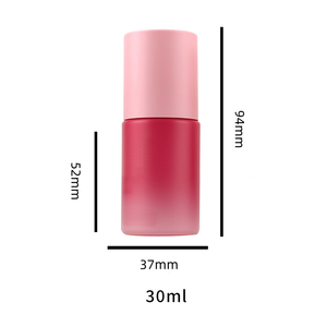 Sang Trọng 30Ml Gradient Màu Hồng Thủy Tinh <span class=keywords><strong>Lotion</strong></span> Bơm Chai 1Oz Hình Trụ Thủy Tinh Mỹ Phẩm Chăm Sóc Da Bao Bì Cho Ưa Thích Chăm Sóc Da Huyết Thanh - Product Image 6