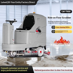 Ride-On Scrubber Industrial Floor for Factory Workshop Multi-Function Scrubbing Machine Tile Cleaning Machine Cleaning - Product Image 1