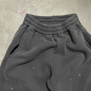 Pantalones de chándal para hombre personalizados, pantalones de chándal de algodón de gran tamaño, pantalones de chándal con diamantes de imitación, fabricante - Product Image 2