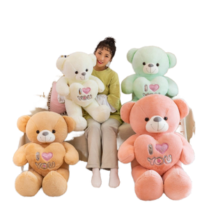 Custom Hot Selling PP Cotton Filled <b>Stuffed</b> Animal Brown Bear Plush <b>Toy</b> Pillow with Custom Sizes and Custom Logo for Unisex Gift - Product Image 1