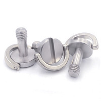 Groothandel Op Maat Roestvrij Staal M3 M5 1/4 Inch D Ring Duimschroef Voor Camera Statief