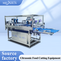 Ultrasoon automatische snijmachine van hoge kwaliteit voor voedselverwerking, geschikt voor meel, ijs, fruit, met titanium mes en hoge capaciteit.