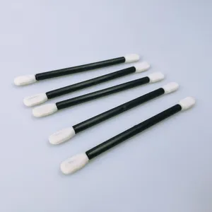 Foam Round Tip Swabs Industrial Use Black Stem Double 2 Heads Cotton Bud