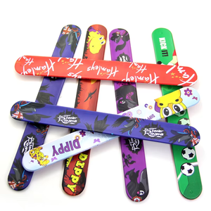 Manufacturer Wholesale Custom Promotional Cheap Blank Silicone Slap Bracelet Wristband for Business Gifts