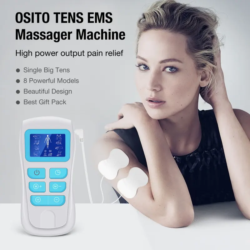 Ems – Machine électronique de thérapie physique Tens, appareil pour les douleurs dorsales, les jambes, les bras et les pieds, masseur corporel