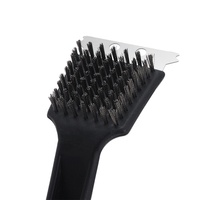 Kit de nettoyage de barbecue en acier inoxydable avec brosse, raclette et nettoyeur de grille, vente en gros d'usine