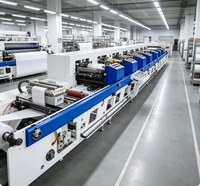 Machine d'impression flexographique à plat automatique 6 couleurs de qualité industrielle pour la fabrication d'étiquettes
