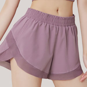 Shorts d'Entraînement de Gym Éco-Responsables pour Femmes avec Logo Personnalisé Respirant Imperméable Vêtements de Fitness Décontractés Placement du Logo à la Taille - Product Image 2