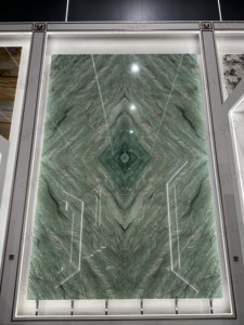 Union Stone Gaya Dream Verde Quartzite Slab Polished Modern Kitchen Bathroom Waterproof Durable Eco-Friendly Villa Hotel - Product Image 5