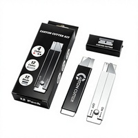 Cutter rétractable pratique pour cartons avec lame de rasoir à bord unique