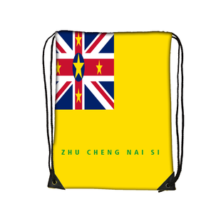 Sac <span class=keywords><strong>de</strong></span> sport à cordon avec drapeau des îles Turcs et Caïcos, sac <span class=keywords><strong>de</strong></span> sport léger en polyester, sac <span class=keywords><strong>de</strong></span> sport portable pour voyage et camping - Product Image 5