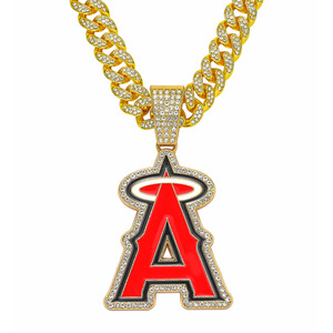 สร้อยคอจี้ตัวอักษร A สีแดงเรียบง่าย ดีไซน์ล้ำสมัย ขายดีประจำปี 2026 สไตล์ฮิปฮอปสุดเทรนด์สำหรับผู้ชาย เครื่องประดับแฟชั่น ขายส่ง - Product Image 6