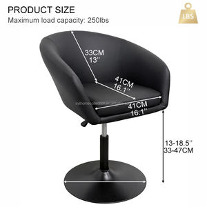 Nuovo Design Sgabello da Bar Girevole Regolabile in Pelle PU, Base Rotonda Stabile, Stile Minimalista Moderno, Ordine all'Ingrosso - Product Image 2