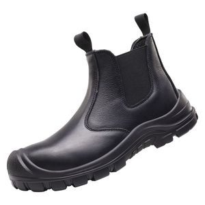 Nouvelle Gamme Cuir Véritable Chaussures <span class=keywords><strong>de</strong></span> Travail et Décontractées Chelsea <span class=keywords><strong>de</strong></span> Sécurité pour Hommes et Femmes, Semelle Extérieure PU, Coupe Basse, Type Baskets - Product Image 1