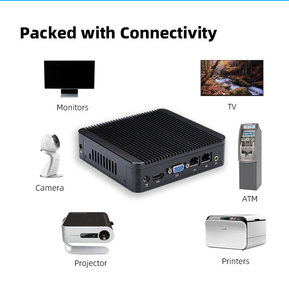 Qotom q190s không quạt kép Lan với Celeron J1900 Quad core 2GB <span class=keywords><strong>4GB</strong></span> 8GB <span class=keywords><strong>RAM</strong></span> 32GB 64GB 128GB 256GB SSD Mini PC - Product Image 5