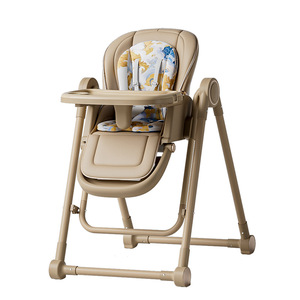 Chaise haute pour bébé en plastique, multifonctionnelle, inclinable, pliable, berçante, avec <span class=keywords><strong>hauteur</strong></span> réglable - Product Image 1