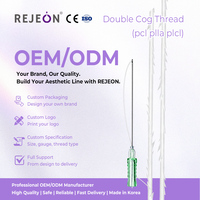 Fil tenseur Z Double Cog PCL PLLA PLCL 19G 100MM pour lifting facial, Fios De PDO PLLA, Master Class d'Académie de Formation OEM