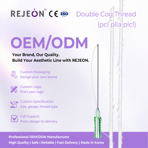 Hilos Tensores Faciales Z Double Cog Thread PCL PLLA PLCL 19G 100MM para Lifting <span class=keywords><strong>Facial</strong></span>, Fios De PDO PLLA, Academia de Capacitación, Master Class, OEM - Product Image 1