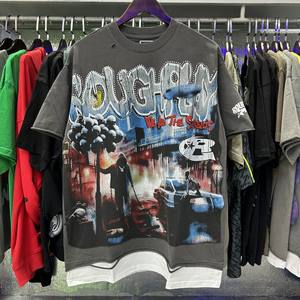 Nouvelle Arrivée T-shirt Homme Manches Courtes en Coton Lourd 100% de Qualité Supérieure, Style Streetwear, Marque Tendance - Product Image 6