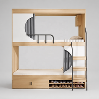 Ensemble de mobilier pour hôtel et appartement, Lit superposé d'hôtel, Lit de capsule spatiale double, Lit d'hôtel, Mobilier pour dortoir et appartement LOFT, Usine de mobilier
