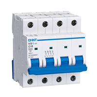 Disjoncteur miniature Chint NB1-63 en cuivre 10KA CE USA UL1077 Australie SAA CHNT MCB 1P 2P 3P 4P C2 C3 C4 C6 C10 C16 C20 C25 C32