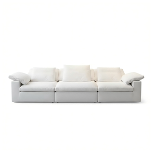 เก้าอี้เดี่ยวหุ้มผ้าเชนิลล์สไตล์วาบิซาบิ โซฟาพักผ่อนแบบอัดแน่นคล้ายก้อนเมฆ พร้อมโครงสร้างแข็งแรงทนทาน - Product Image 5