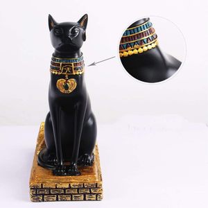 Statue de casier à vin de <span class=keywords><strong>chat</strong></span> bastet égyptien moderne décor à la maison à thème ancien résine artisanale pour bars/commande en gros en gros - Product Image 2