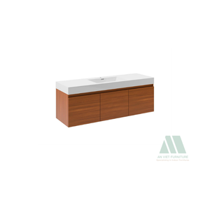 Vanidades de baño de madera de diseño moderno de lujo de alta calidad Roble sólido/Pino/Acacia OEM/ODM Proveedor vietnamita - Product Image 1