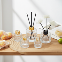 Flacon en Verre de Haute Qualité 50-200 ml pour Diffuseur à Bâtonnets, Cosmétique, Huile Essentielle, Parfum et Aromathérapie