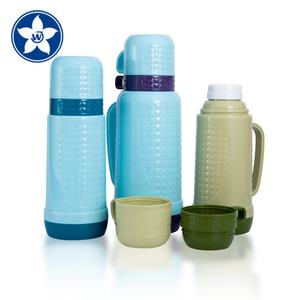 1L 1.8L Outdoor Travel Camping Sport Glas Liner Plastic Thermosfles Met Twee Kopjes - Product Image 2