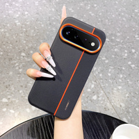 Étui de téléphone anti-chute en cuir avec lentille à grand trou et blocage de couleur, compatible avec Google Pixel 11, Pixel 11 Pro, Pixel 11 Pro XL