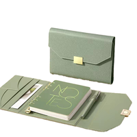 Ensemble de cahiers à feuilles mobiles A5 de haute qualité personnalisable couverture en cuir exquis bloc-notes couverture rigide couture reliure cadeau d'affaires