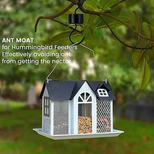 Casa Colgante Creativa, Comedero para Pájaros, Comedero de Metal para Abejorros y Ardillas, Decoración Colgante para Exteriores - Product Image 3