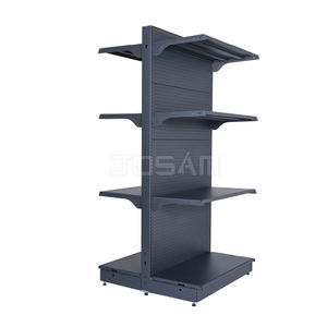 Estante de exhibición de accesorios de venta al por menor de metal ligero blanco independiente 30/60 1510*1200*900mm parte posterior del agujero del supermercado - Product Image 3