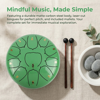 Factory Offer 10 Inch Percussion Tongue Drum with 11 Notes in D Minor Musical Instrument Hand Pan Drum