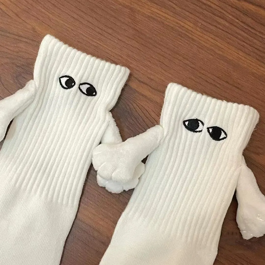 Bio serica Era lustige Unisex-Socken Custom Design Magnets ocken Hand hält hochwertige Socken für Paar