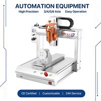 Robot de distribution de colle à haute productivité avec table rotative à 4 axes, équipement de distribution automatique de table personnalisé à commande intelligente
