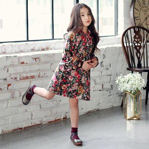 Vêtements de mode pour adolescentes en gros, robe à fleurs pour filles - Product Image 2