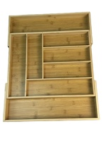Organisateur de tiroir extensible en bambou Chenzhu, plateau de service pour commode, accessoires de cuisine