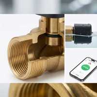 Vente directe d'usine DN08-DN50 Vanne solénoïde en laiton à commande à distance par téléphone portable Fonction Wi-Fi Normalement fermée pour le contrôle de l'eau
