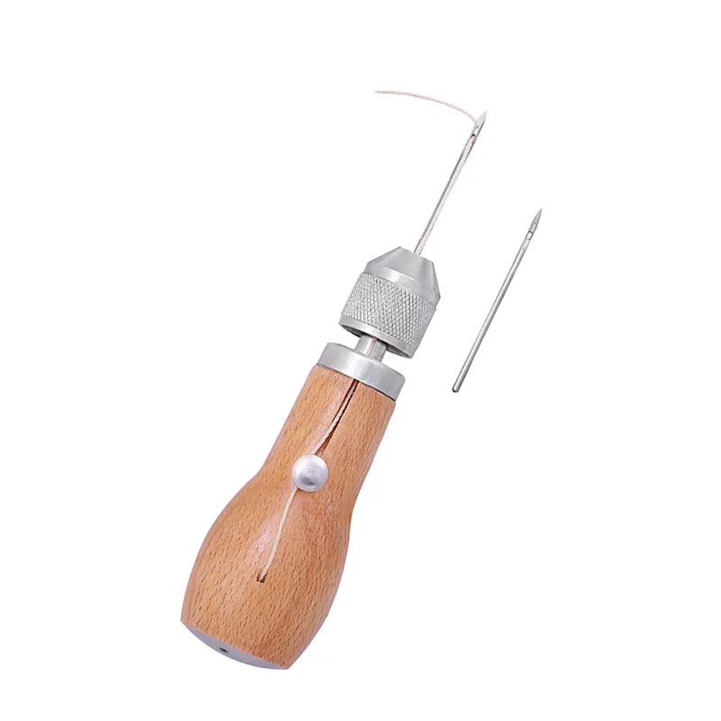 Leder Awl Hand Stitcher und Waxed Thread Professional Speedy Stitcher Leder Craft Needle