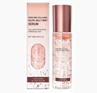 Brume Apaisante au Collagène Hydratation Intense Rose Éclat Rosé Hydratant Visage Élastifiant Acide Hyaluronique 100ml Tous Types de Peau